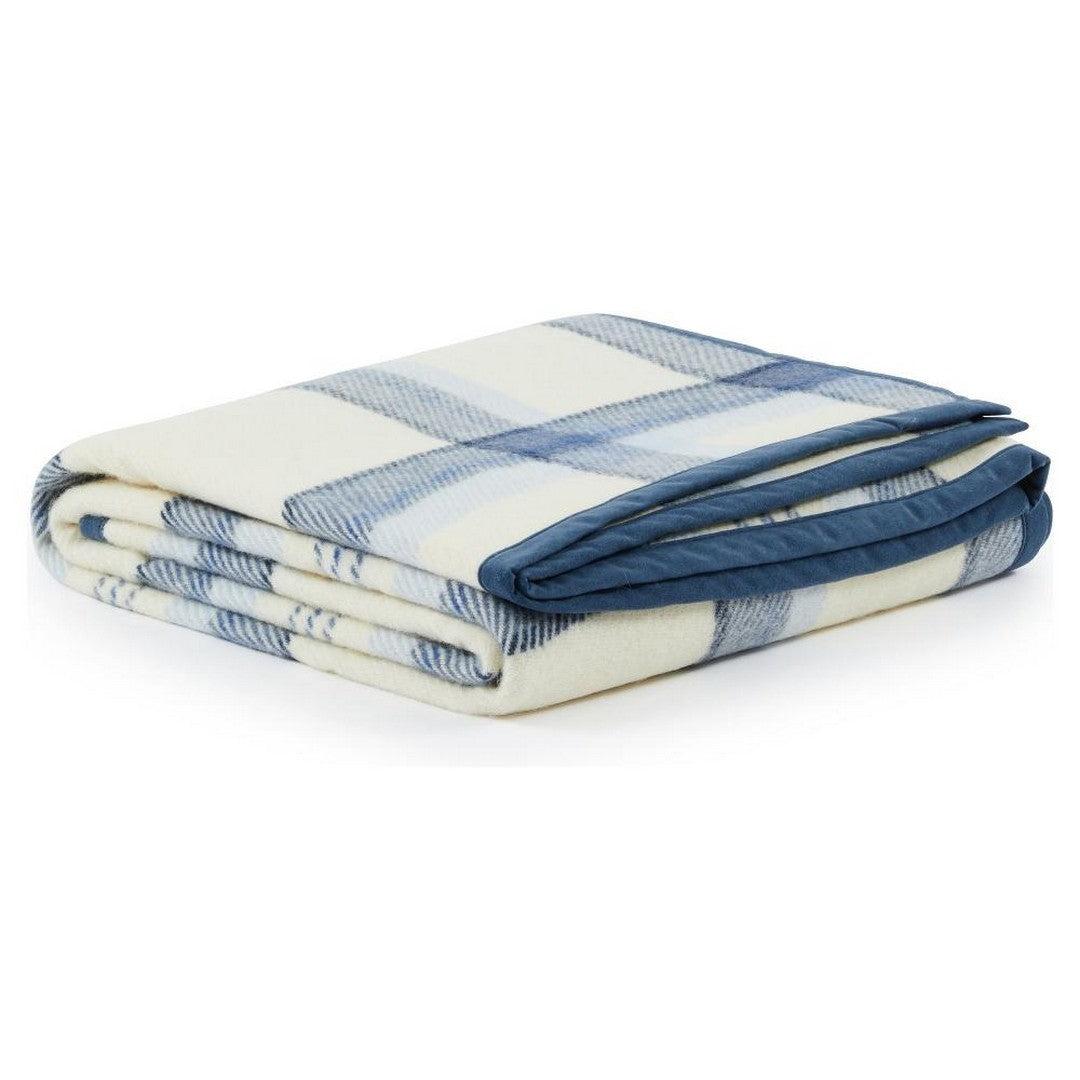 Marta Marzotto Coperta Marta Check in 100% Lana Vergine 210x250 cm
