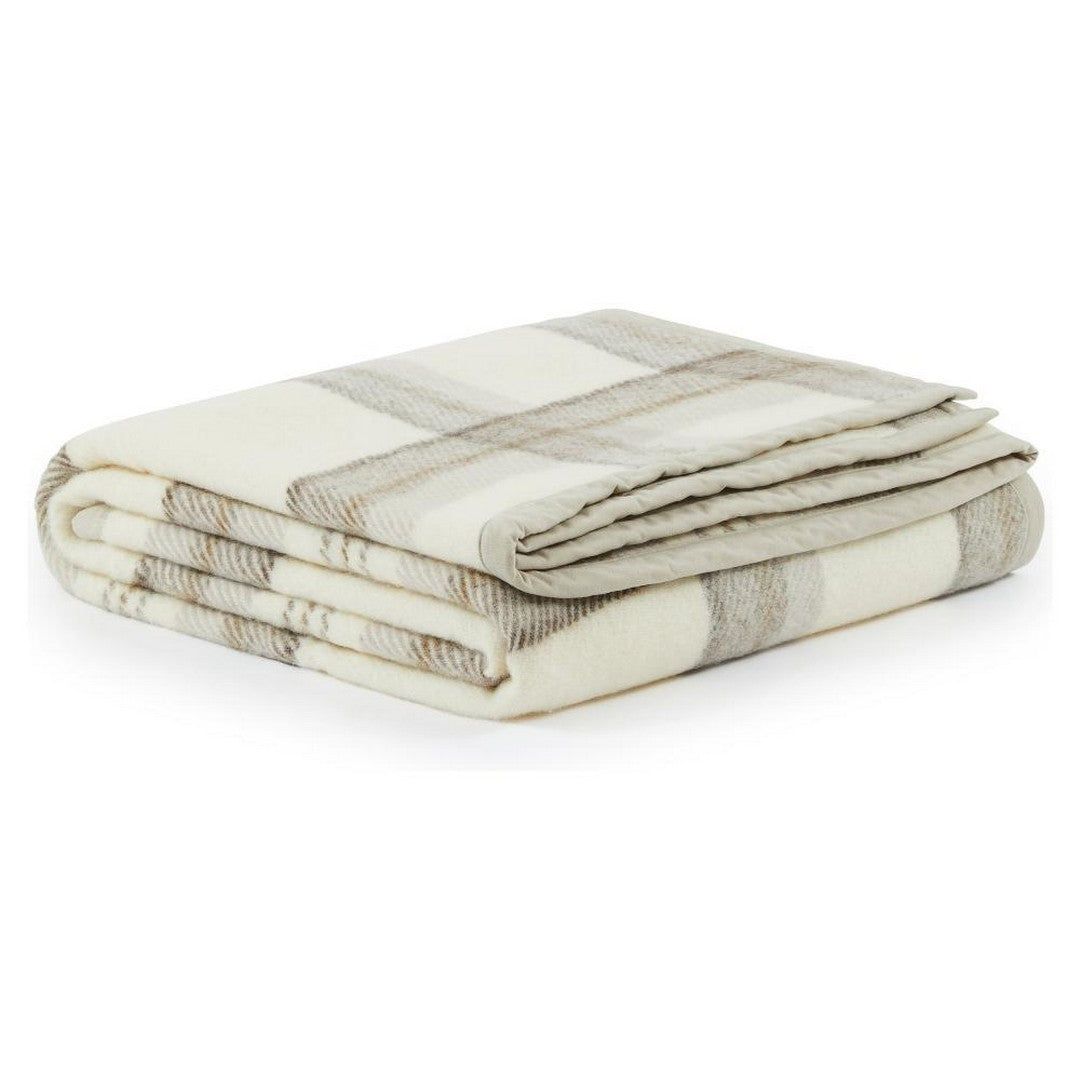 Marta Marzotto Coperta Marta Check in 100% Lana Vergine 210x250 cm