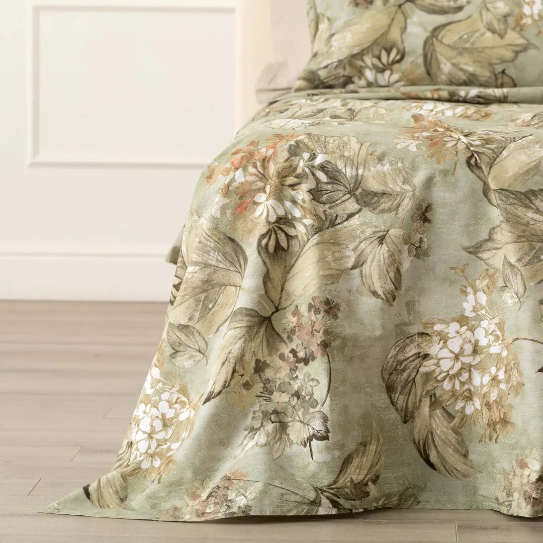 Riviera Home Completo Lenzuola Perla in Puro Cotone Stampato LN1846