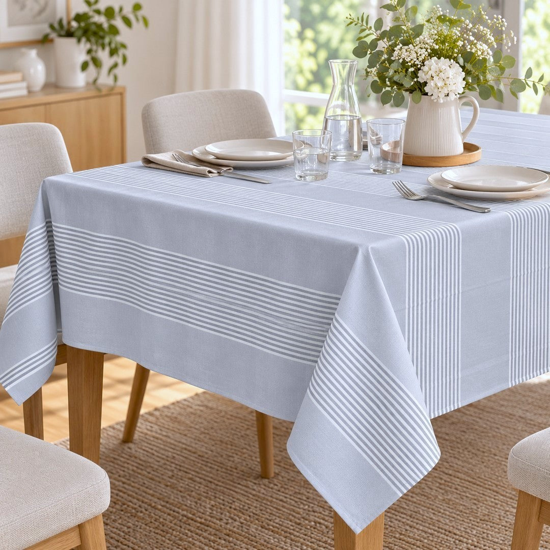 Vallesusa Tovaglia 8 Posti Cotone Tinto in Filo 150x220 Polly