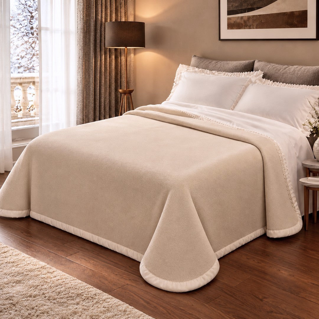 Coperta Atena Double Face in Misto Lana Matrimoniale 210x250 cm