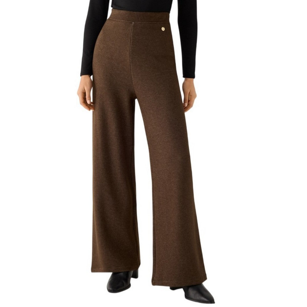 Ysabel Mora Pantaloni Donna Caldi a Vita Alta Wide Leg - 70727