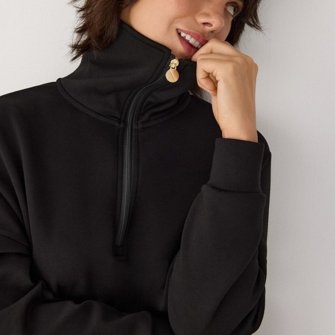 Ysabel Mora Felpa Donna Felpata con Collo Alto e Coulisse - 70741