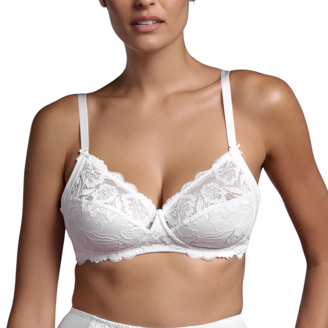 Lepel Reggiseno senza ferretto 250 Belseno Pizzo Bianco