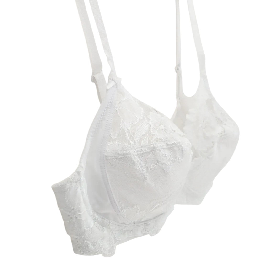 Lepel Reggiseno senza ferretto 250 Belseno Pizzo Bianco