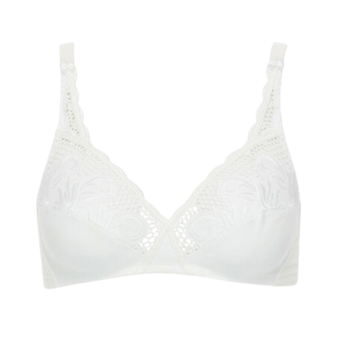 Playtex Reggiseno Donna senza ferretto bianco Criss Cross Modern Tricot 6176 000