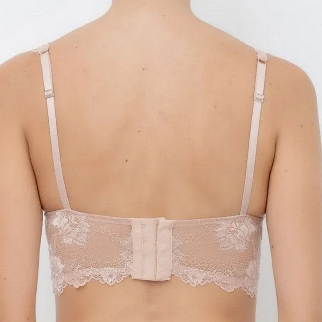 Lormar Reggiseno Donna Bralette Push-up in Pizzo