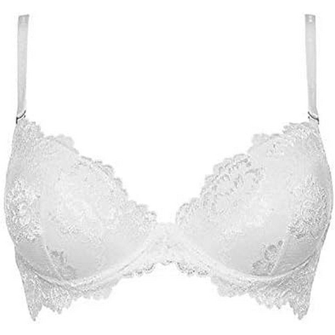 Lormar Reggiseno Donna Balconcino Prestige in Pizzo ferretto Bianco