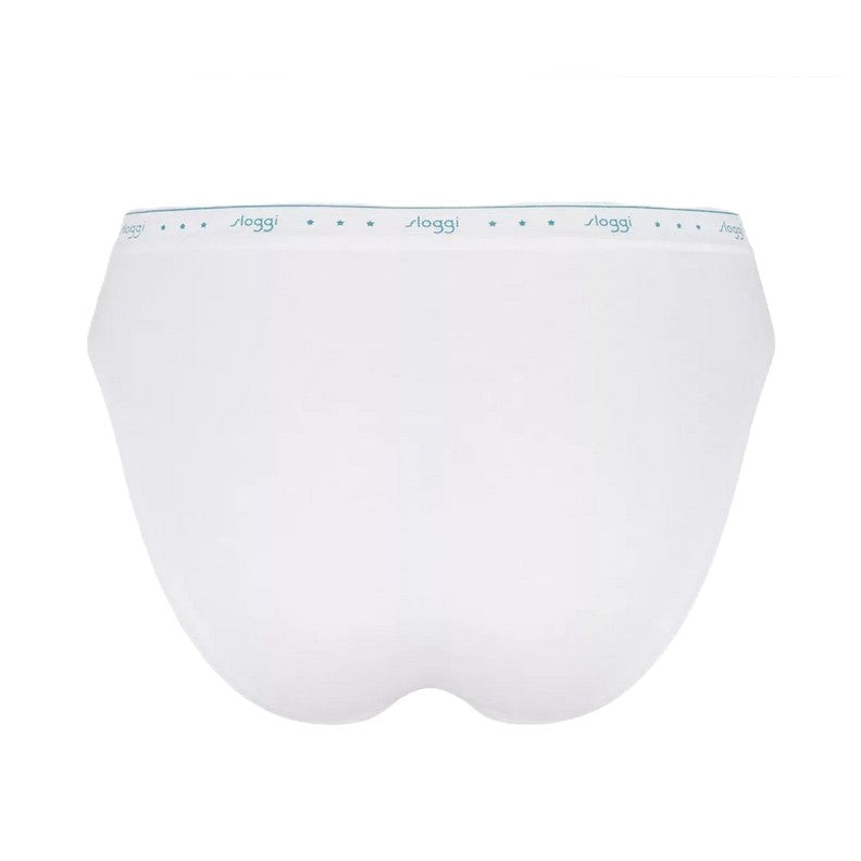 Sloggi 2pack Slip Tai 100 Donna Bianco - 10198072 0003