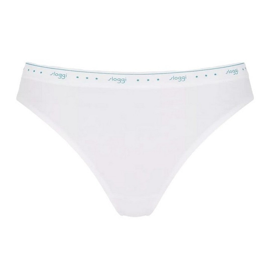Sloggi 2pack Slip Tai 100 Donna Bianco - 10198072 0003