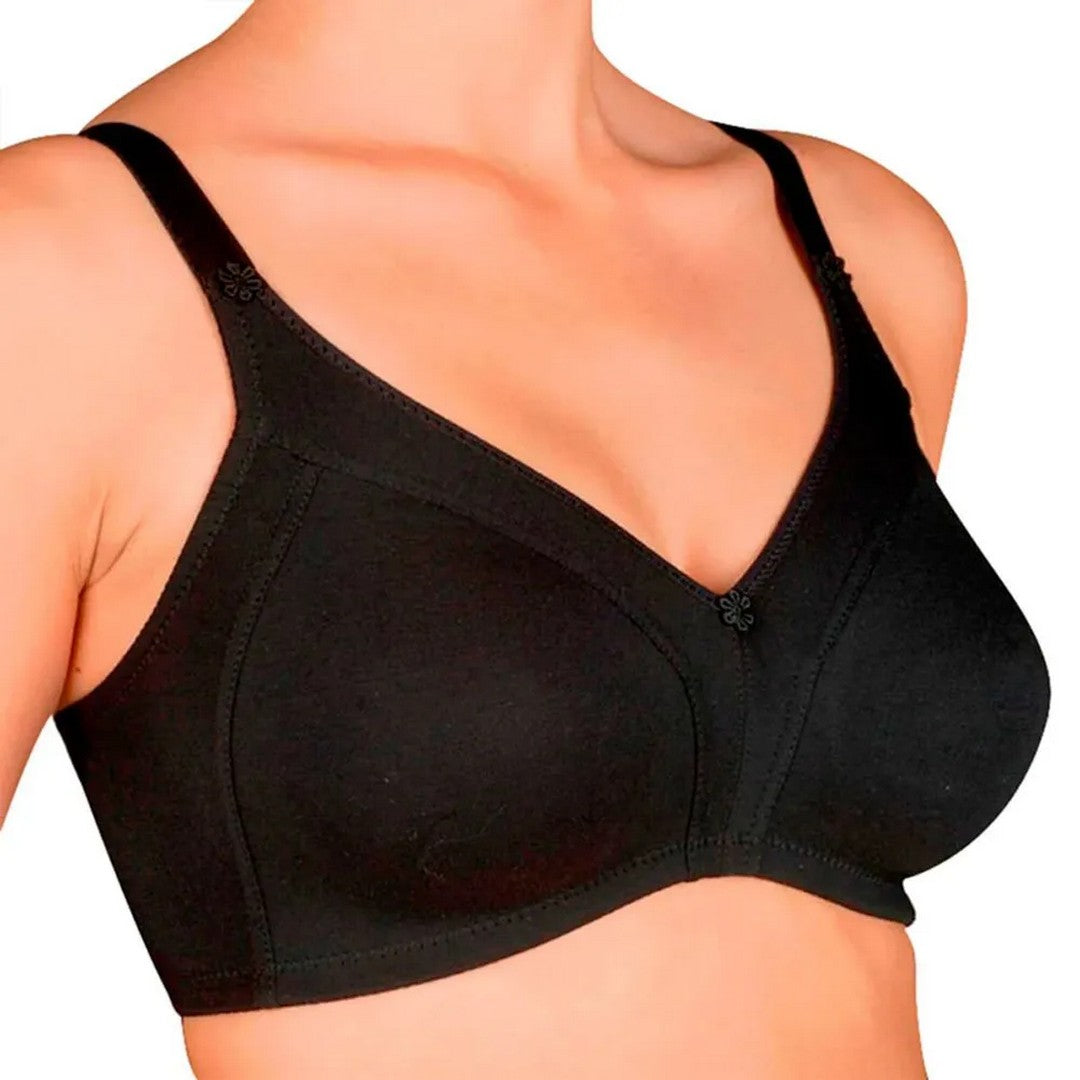 Selene Reggiseno Donna Protesico in Cotone con Tasche Interne Caricia