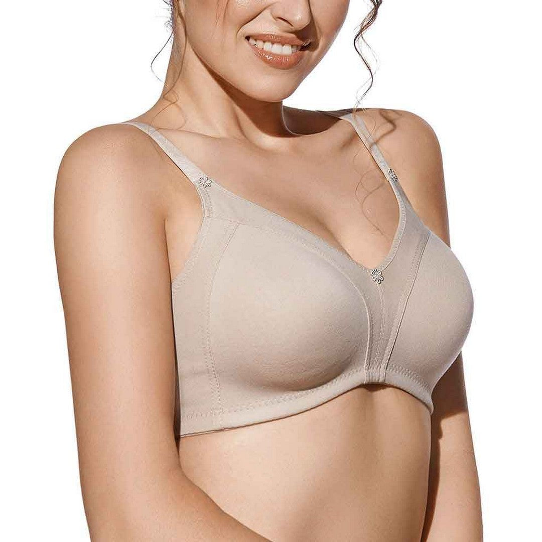 Selene Reggiseno Donna Protesico in Cotone con Tasche Interne Caricia