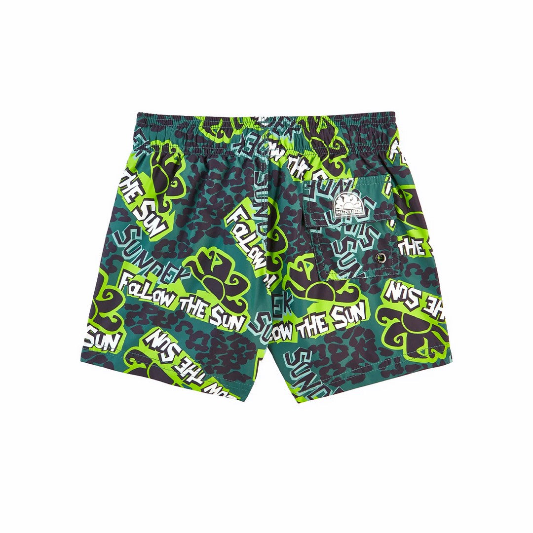 Sundek Costume Bambino Printed Boardshort - B633BDRT4TG-A16TG