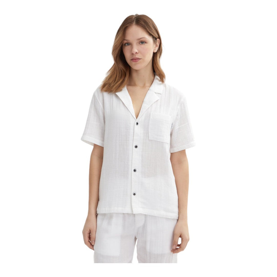 Calvin Klein Underwear Camicia Pigiama Donna S/S Button Down - 000QS7137E-100