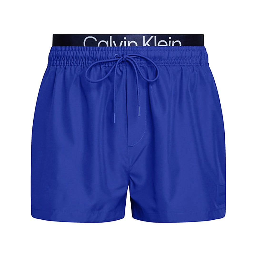 Calvin Klein Men's Swimsuit Beachwear Short Double Waistband KM0KM00947-C7N S