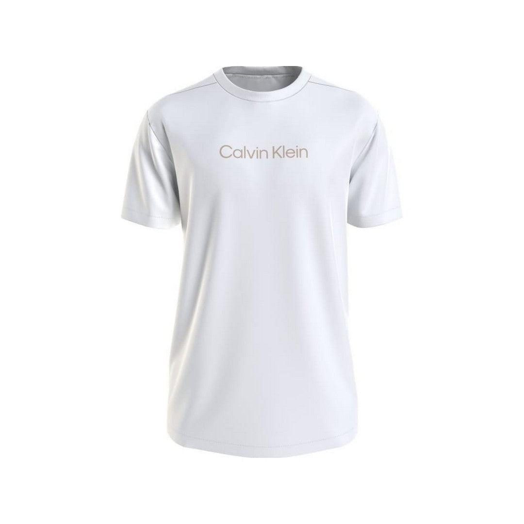 Calvin Klein Uomo T-Shirt Beachwear Crew Neck Logo Tee - KM0KM00960-YCD