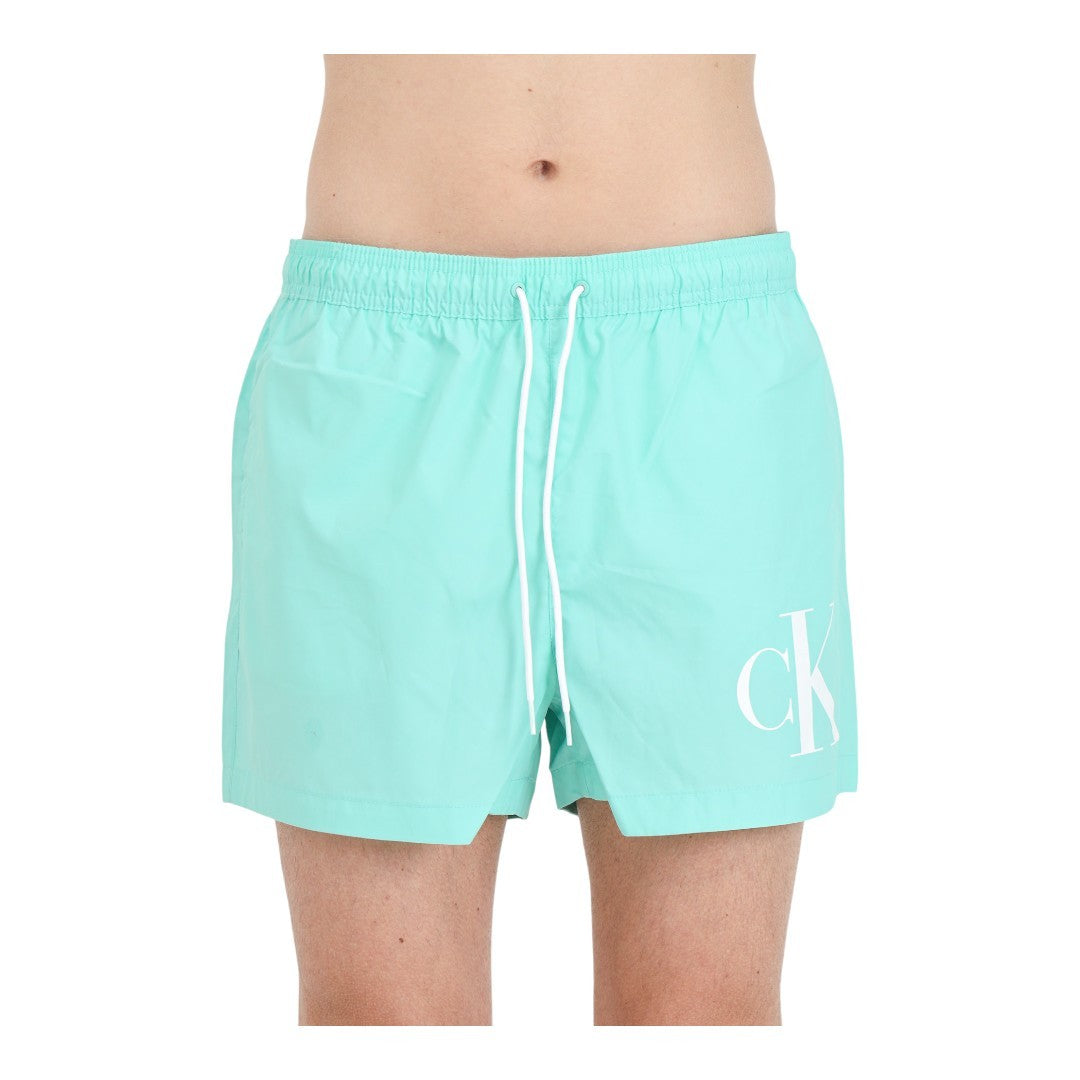 Calvin Klein Beachwear Uomo Costume Short Drawstring - KM0KM00967-LB9