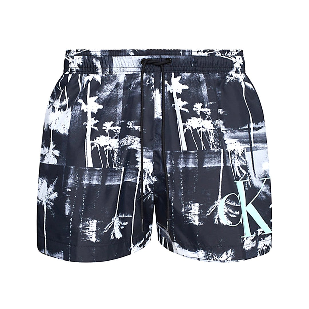 Calvin Klein Costume Uomo Beachwear Short Drawstring-Print - KM0KM00968-0GL