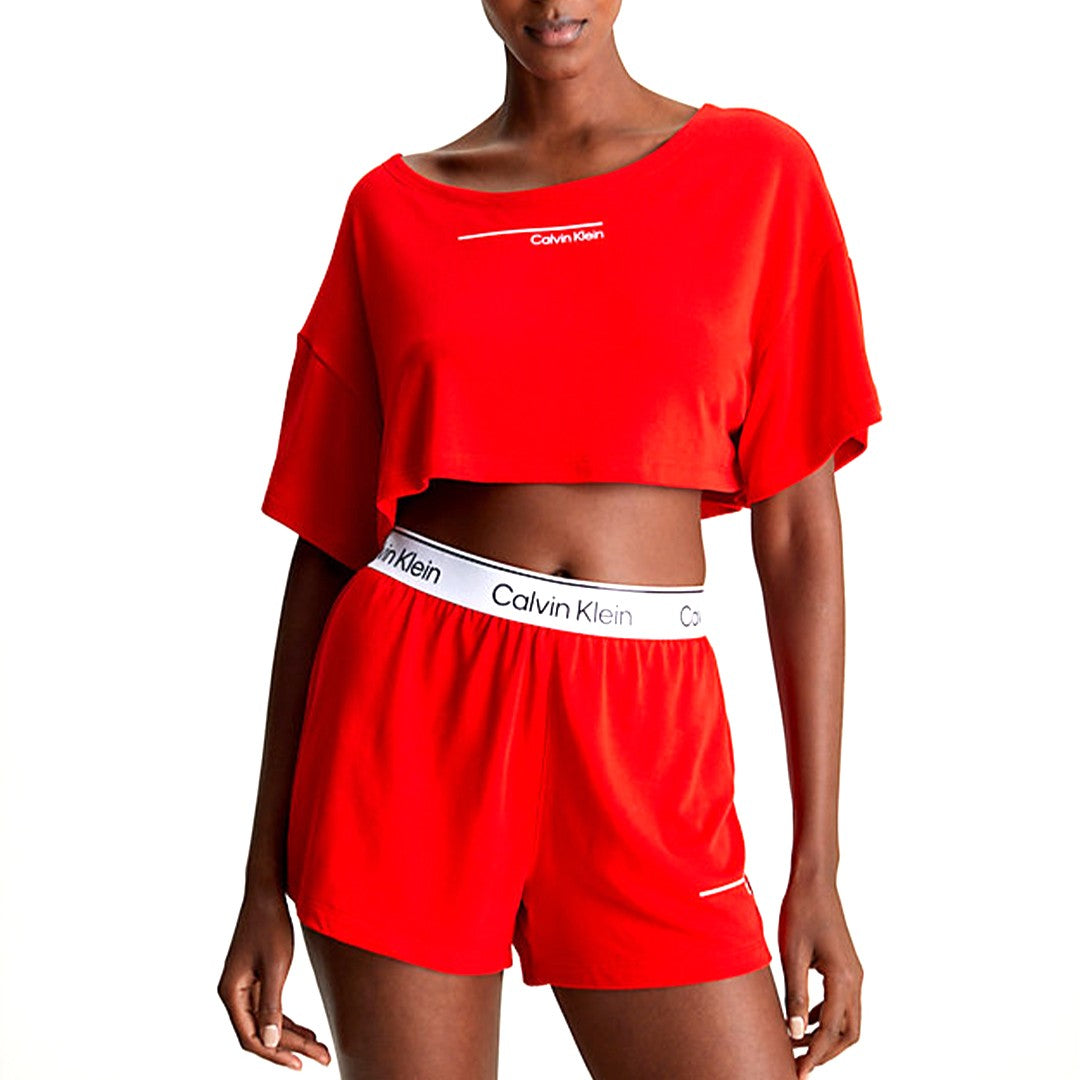 Calvin Klein Beachwear Box Fit Crop Top KW0KW02478-XNE