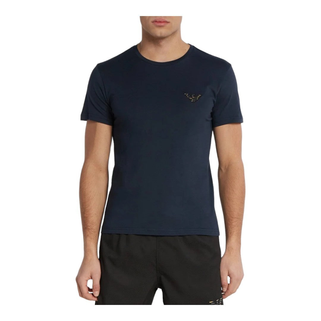 Emporio Armani T-Shirt Beachwear Blu - 211818 4R483 06935