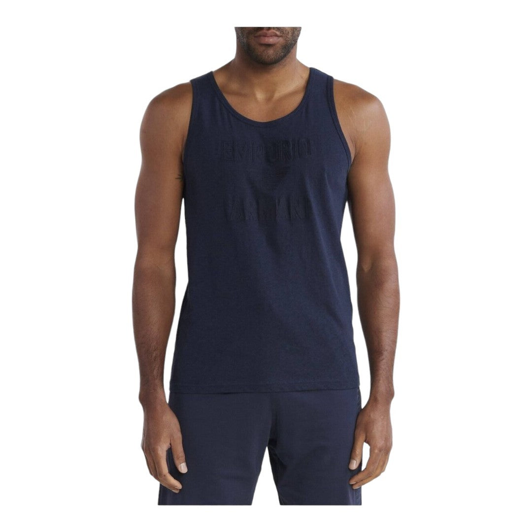 Emporio Armani Canotta Tank Beachwear Blu - 211875 4R485 06935