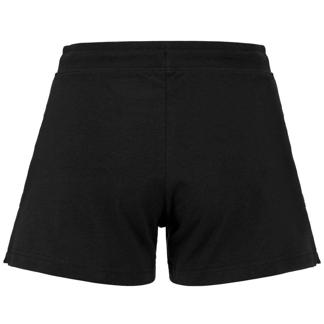 Kappa Pantaloncini Sportivi Donna Logo Caber Nero - 303H0Q0-005