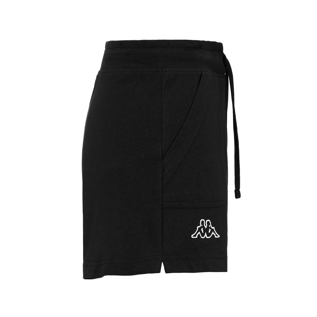 Kappa Pantaloncini Sportivi Donna Logo Caber Nero - 303H0Q0-005