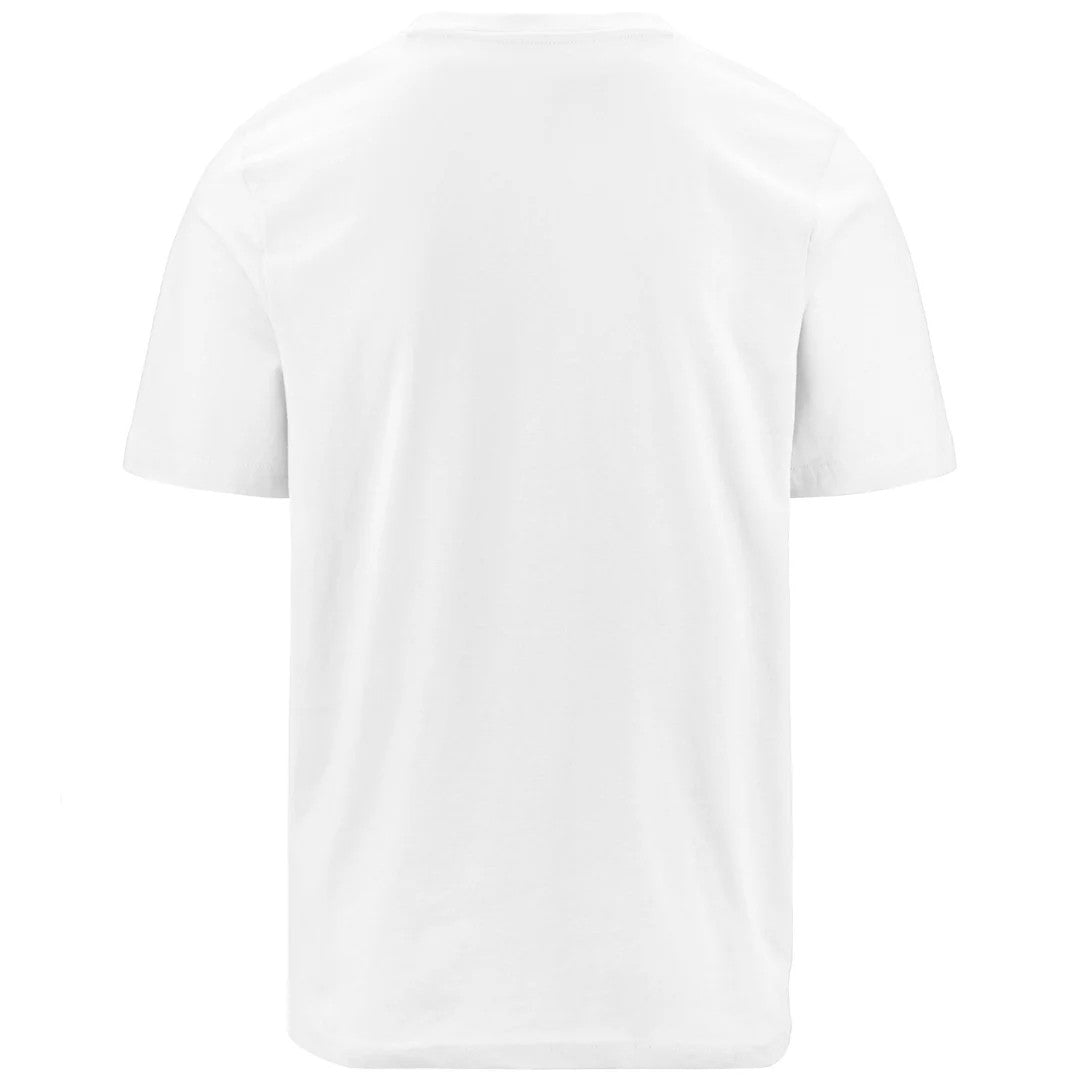 Kappa T-Shirt Uomo Logo Korpo Cromen Bianco & Nero - 303HZ70-903