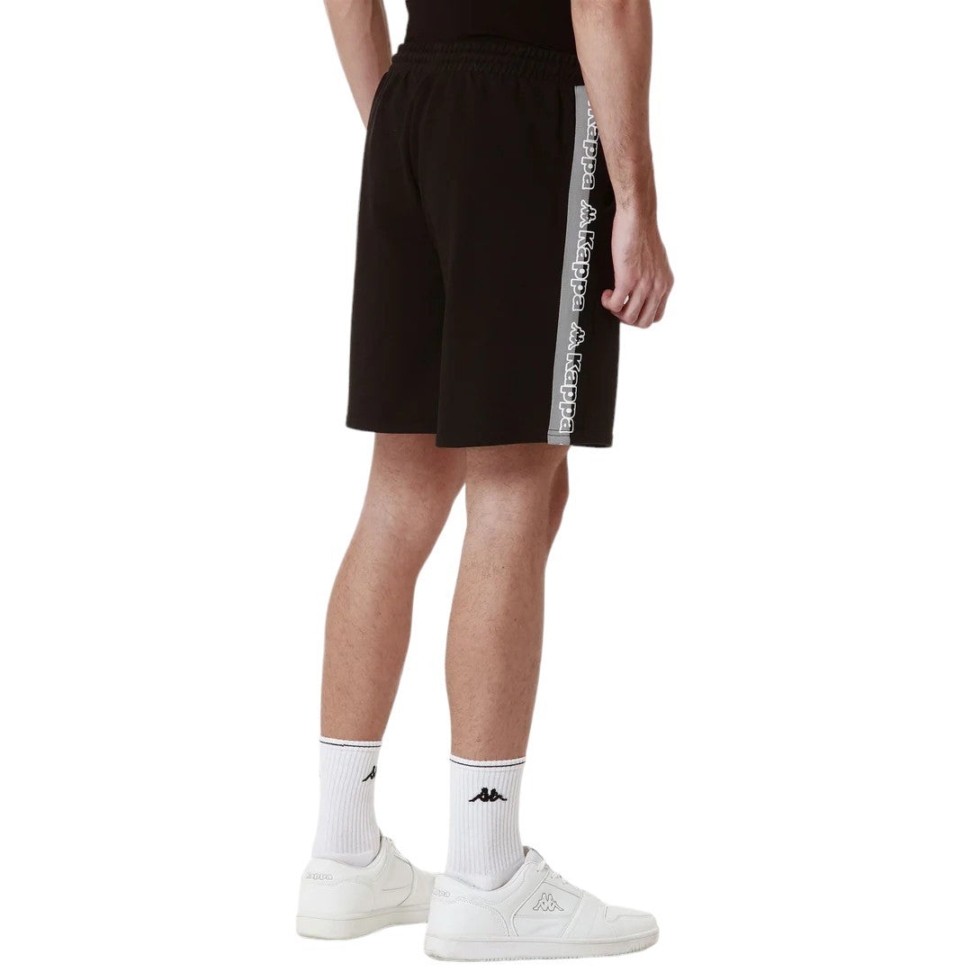 Kappa Pantaloncini Sportivi Uomo Logo Fulto Nero - 351J3YW-005