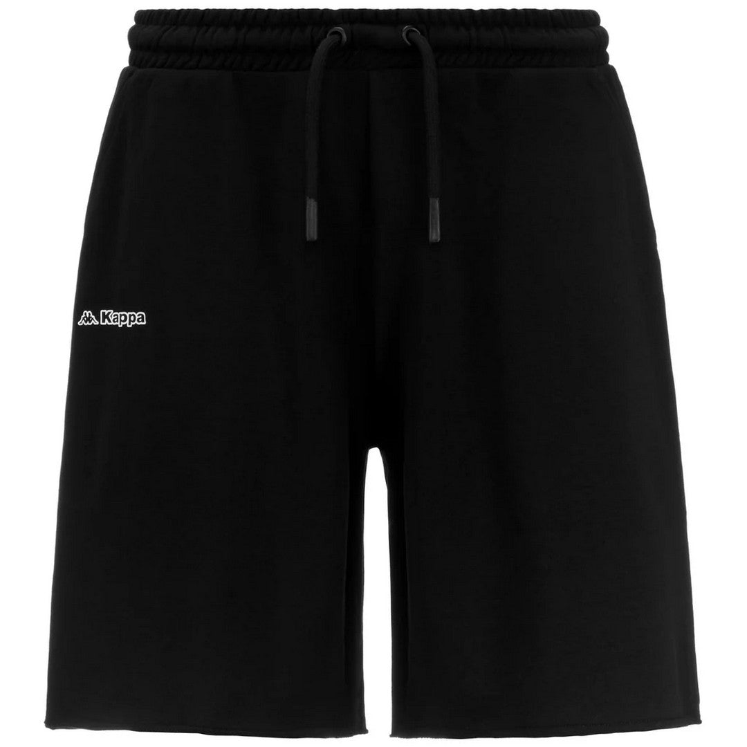 Kappa Pantaloncini Sportivi Uomo Logo Felito Nero - 381Q8KW-005