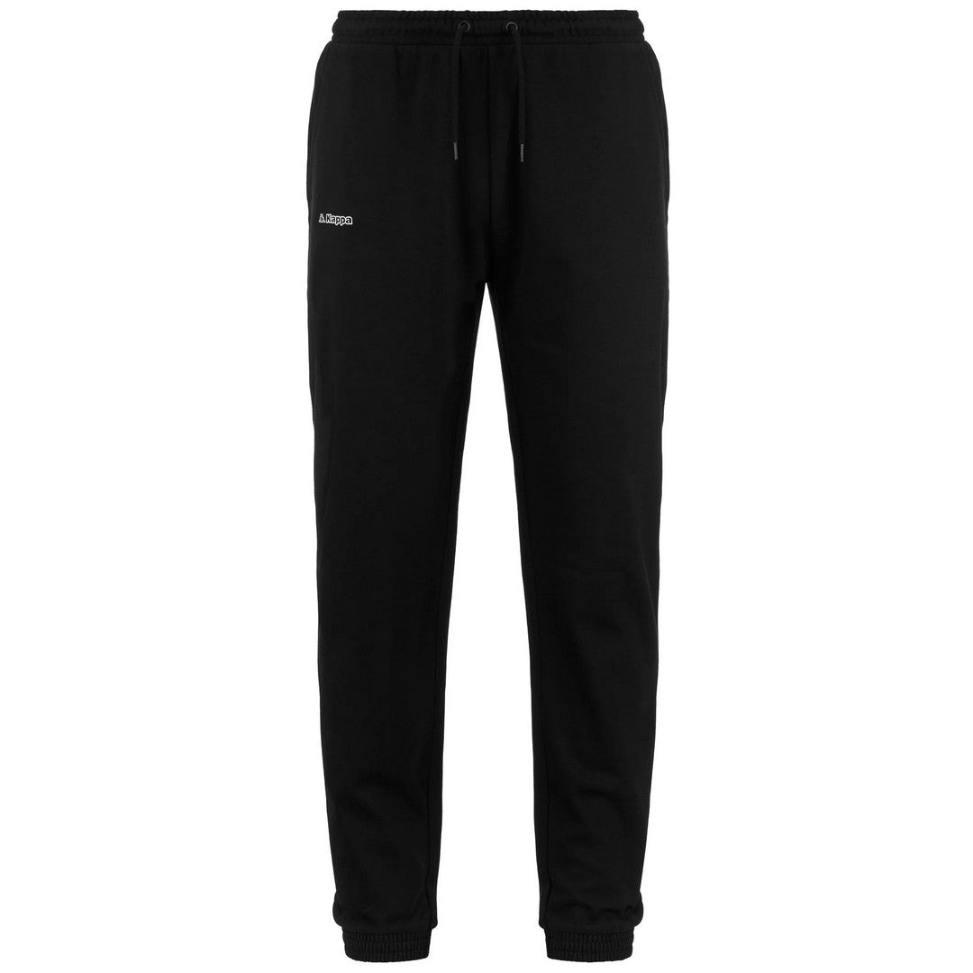 Kappa Pantaloni Sportivi Uomo Logo Feligio Nero - 381S2TW-005