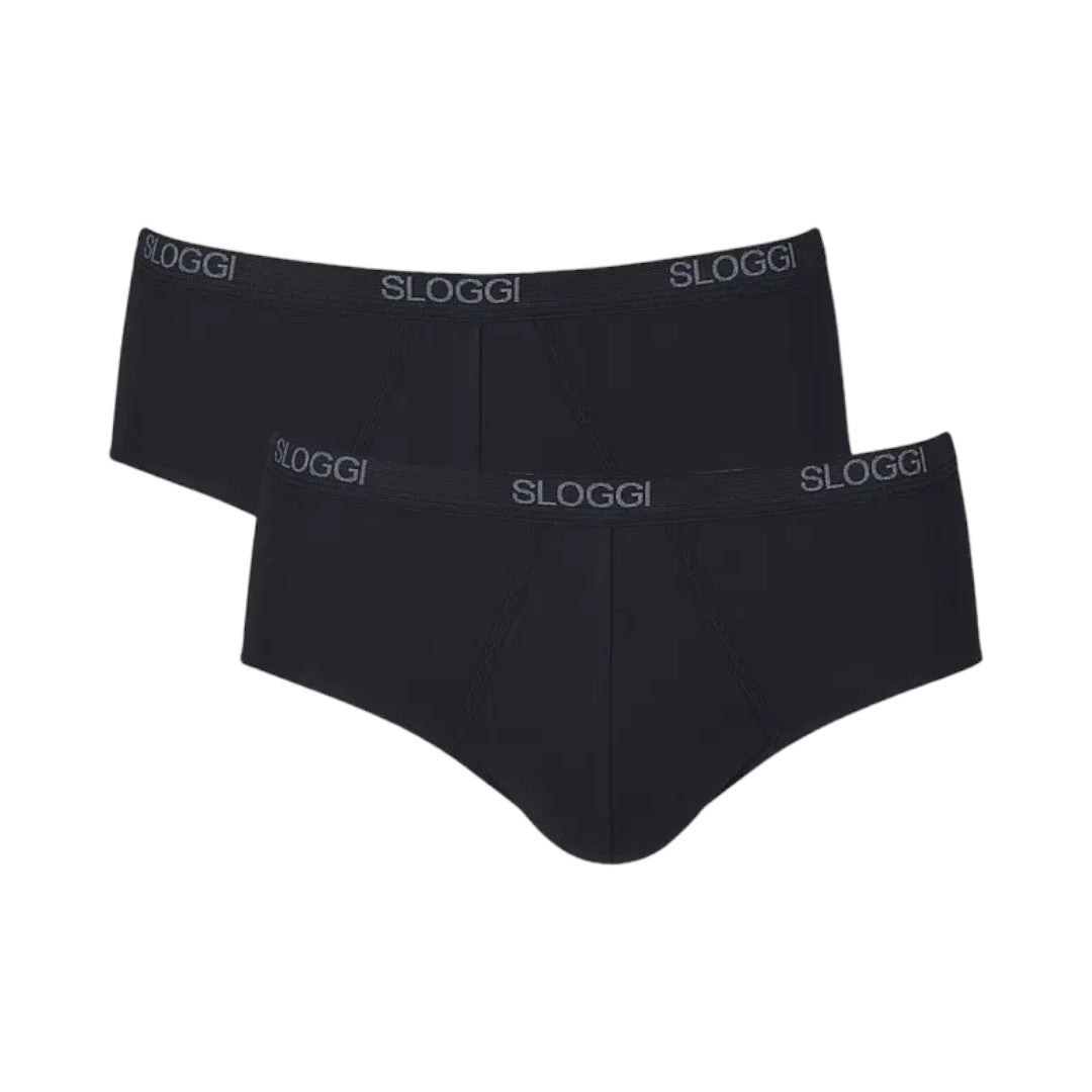 Sloggi 2pack Slip Uomo Nero - 10020412