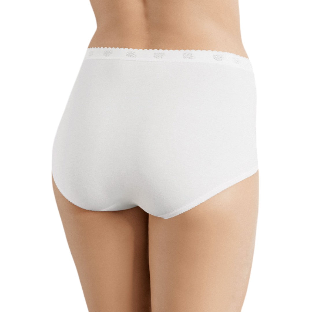 Sloggi Donna Chic Maxi Confezione 2 Slip Cotone elastico bianco