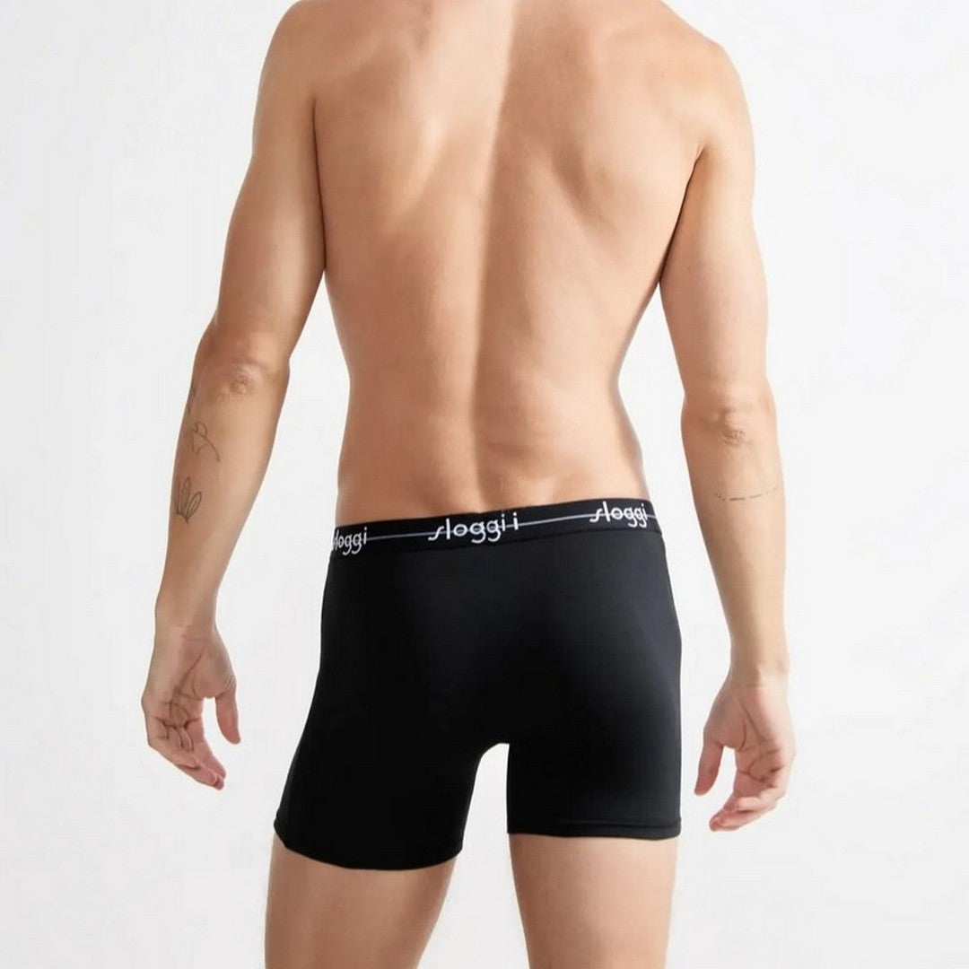 Sloggi 2pack Boxer Uomo Lungo - 10206948 0004 Nero