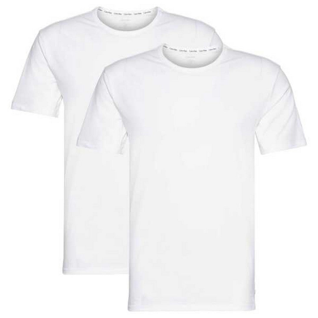 Calvin Klein 2pack Maglia Bianca Uomo S/s Crew Neck - T-Shirts - CK B1088A-001