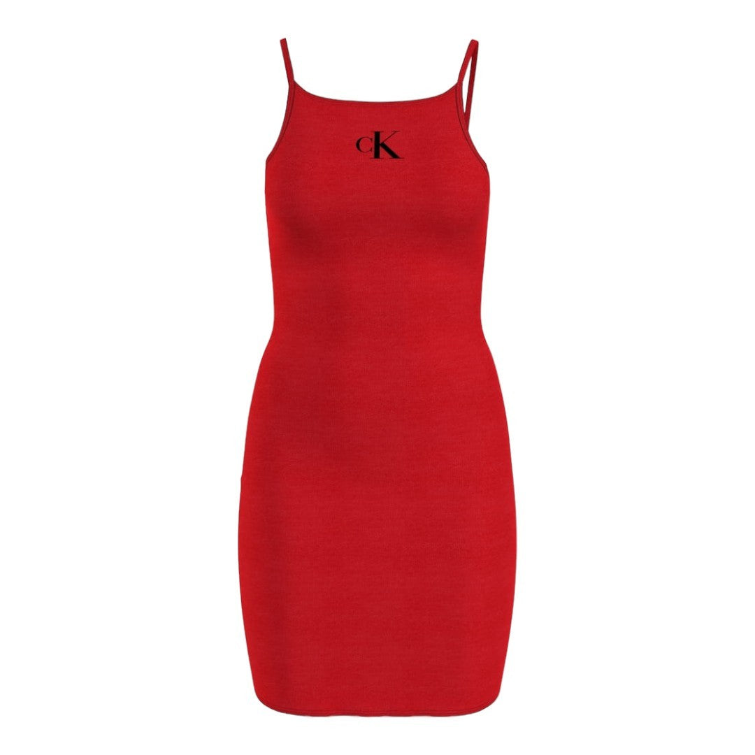 Calvin Klein Abito Donna Rosso Beachwear - KW0KW02093 XNE