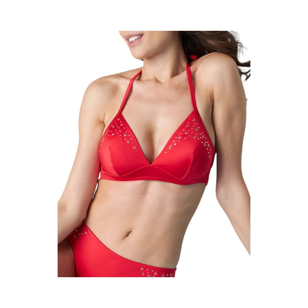 Lovable Costume Top Donna senza ferretto Fancy Shiny Micro, rosso - L0D42-008