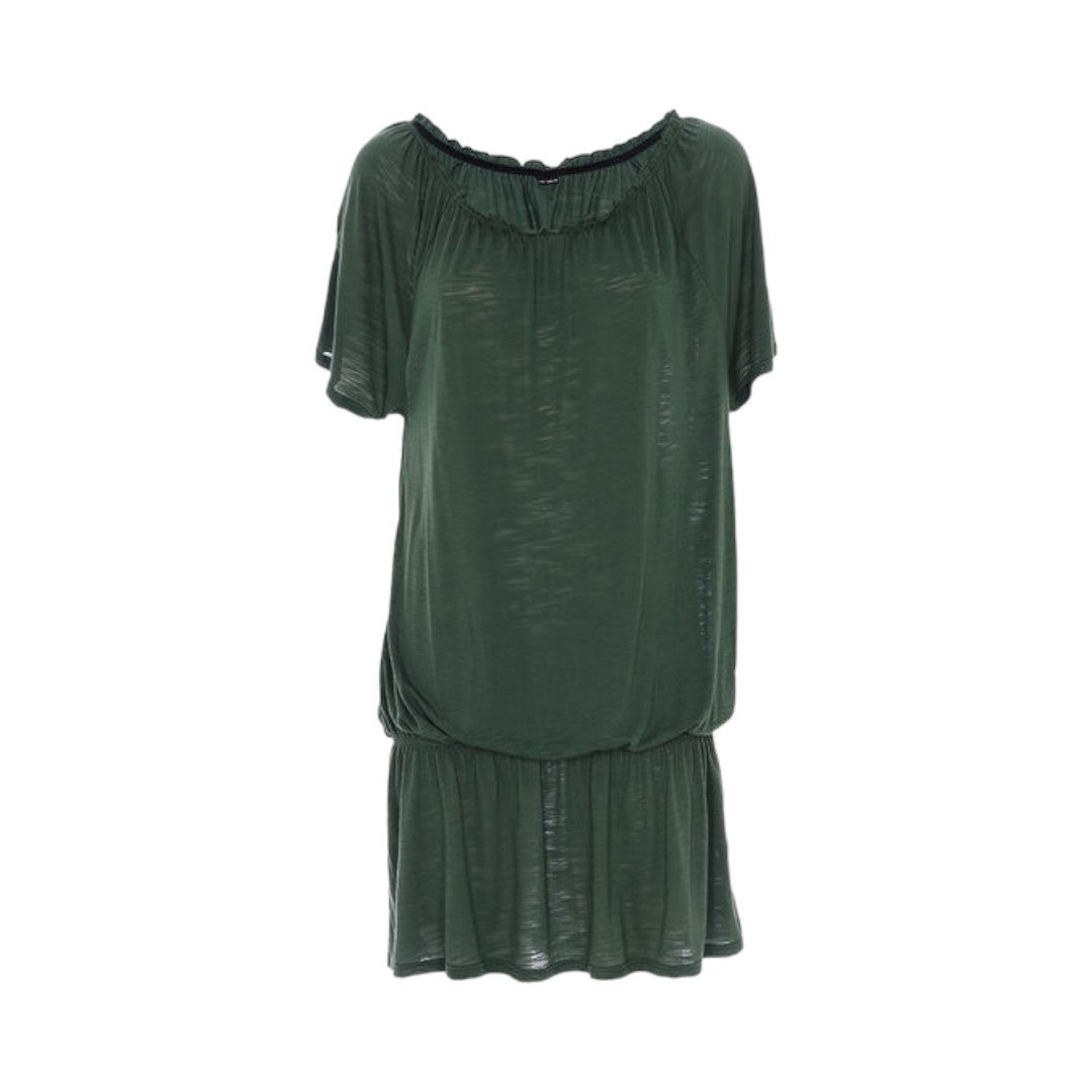 Lovable Abitino Donna in slub viscosa, verde fango- L0D5P-0TX