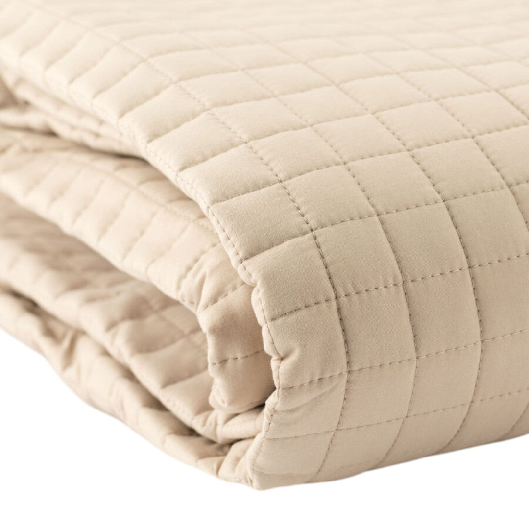 Riviera Quilt Singolo Bicolore Passpartout in Microfibra Tortora LE0692-0201