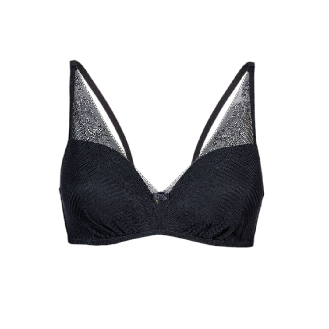 Lovable Reggiseno Donna senza Ferro Imbottito Vela Sensual Touch Nero - L053F