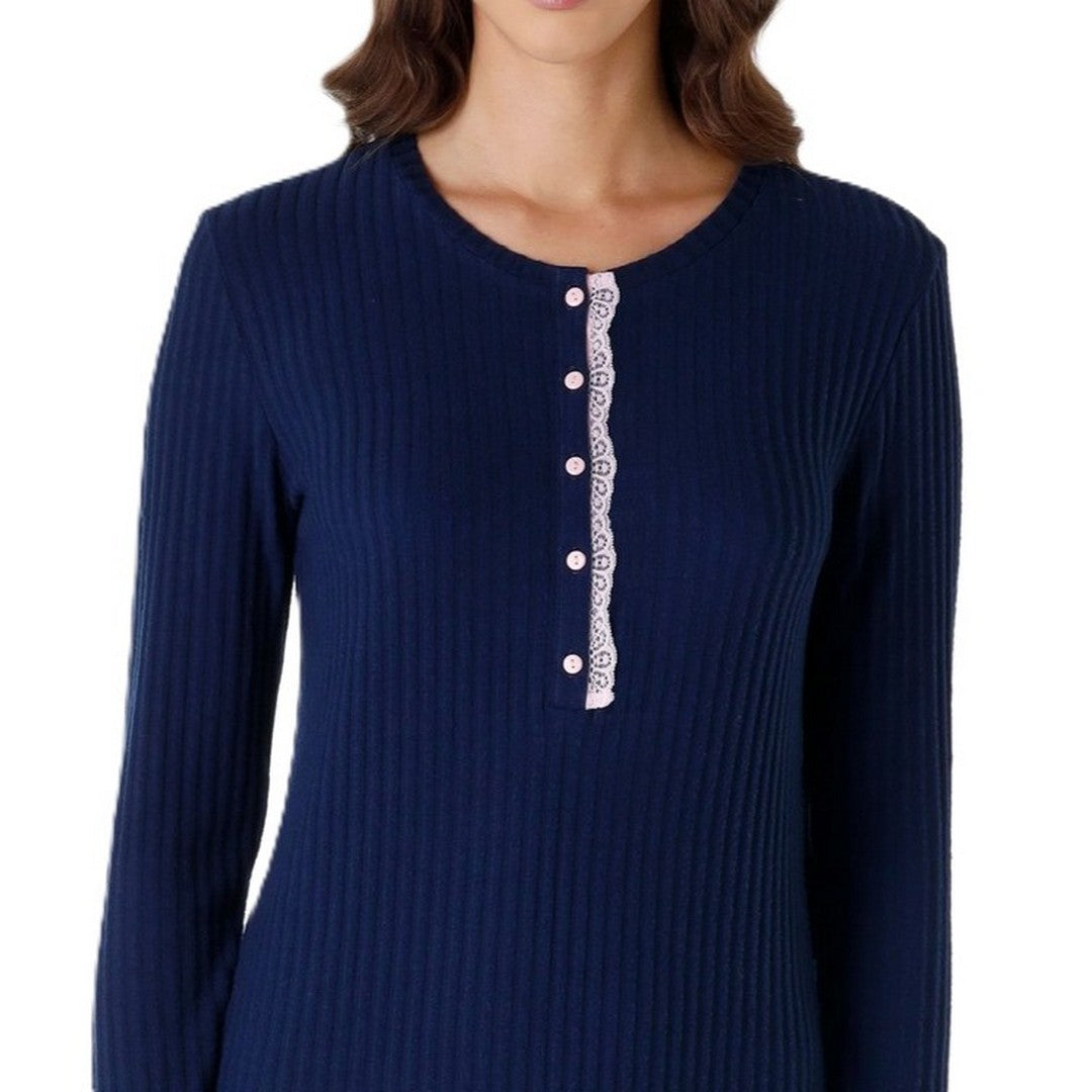 Lovable Camicia da Notte Donna Manica Lunga Serafino