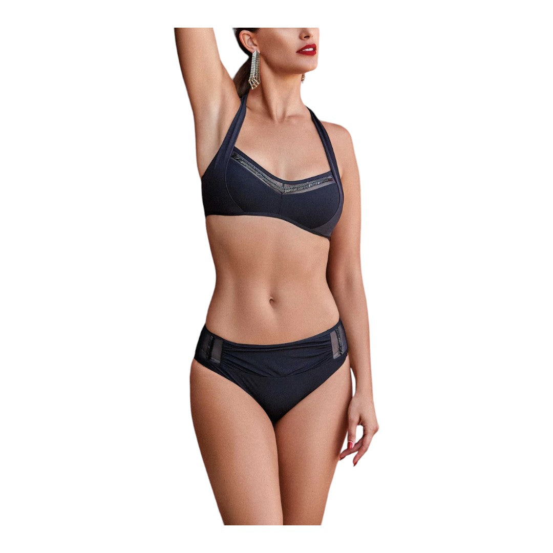 Miradonna Bikini Donna Soft Tulle Nero - MI23-068