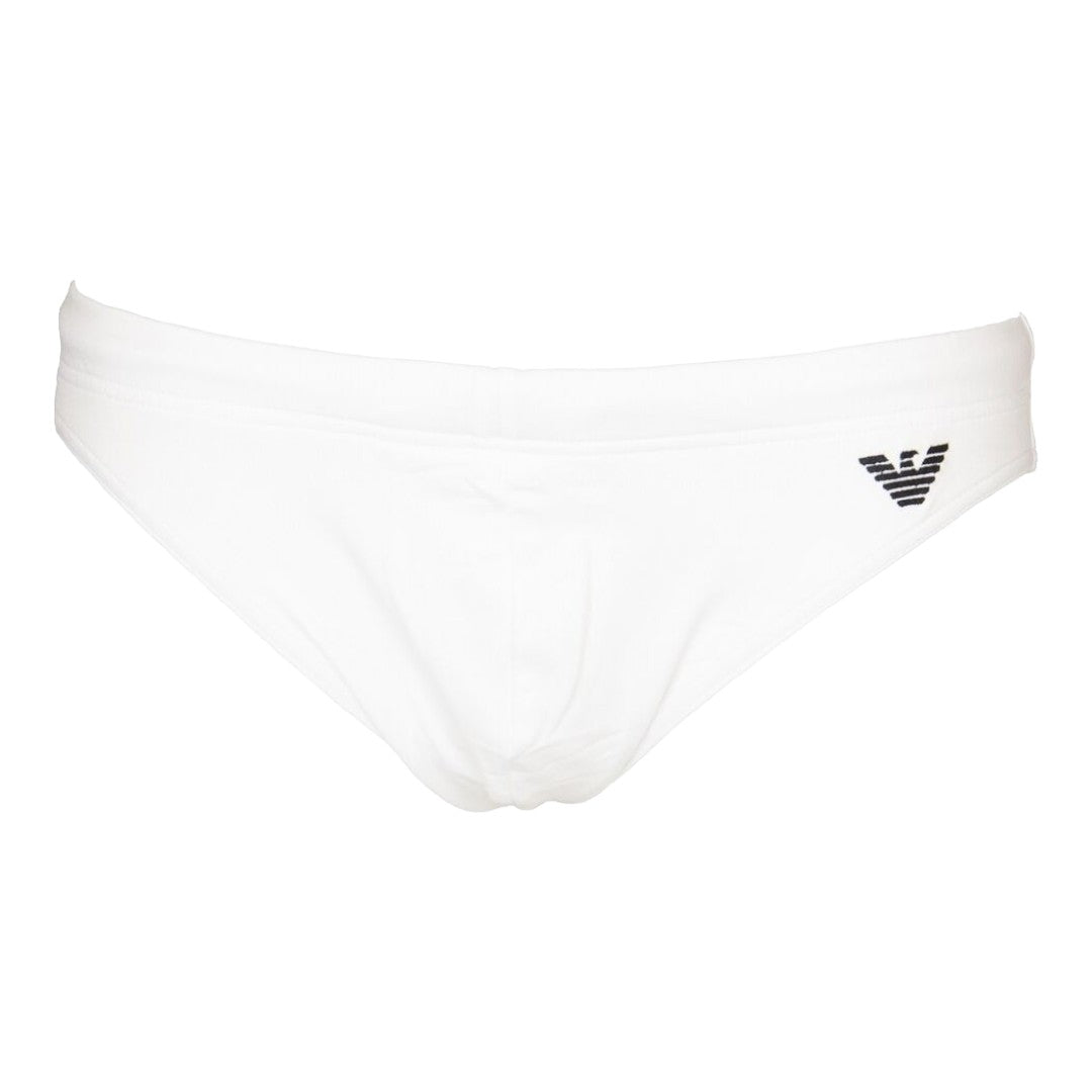 Emporio Armani Slip Mare Uomo Logo Ricamato - 211720 3R401 00010