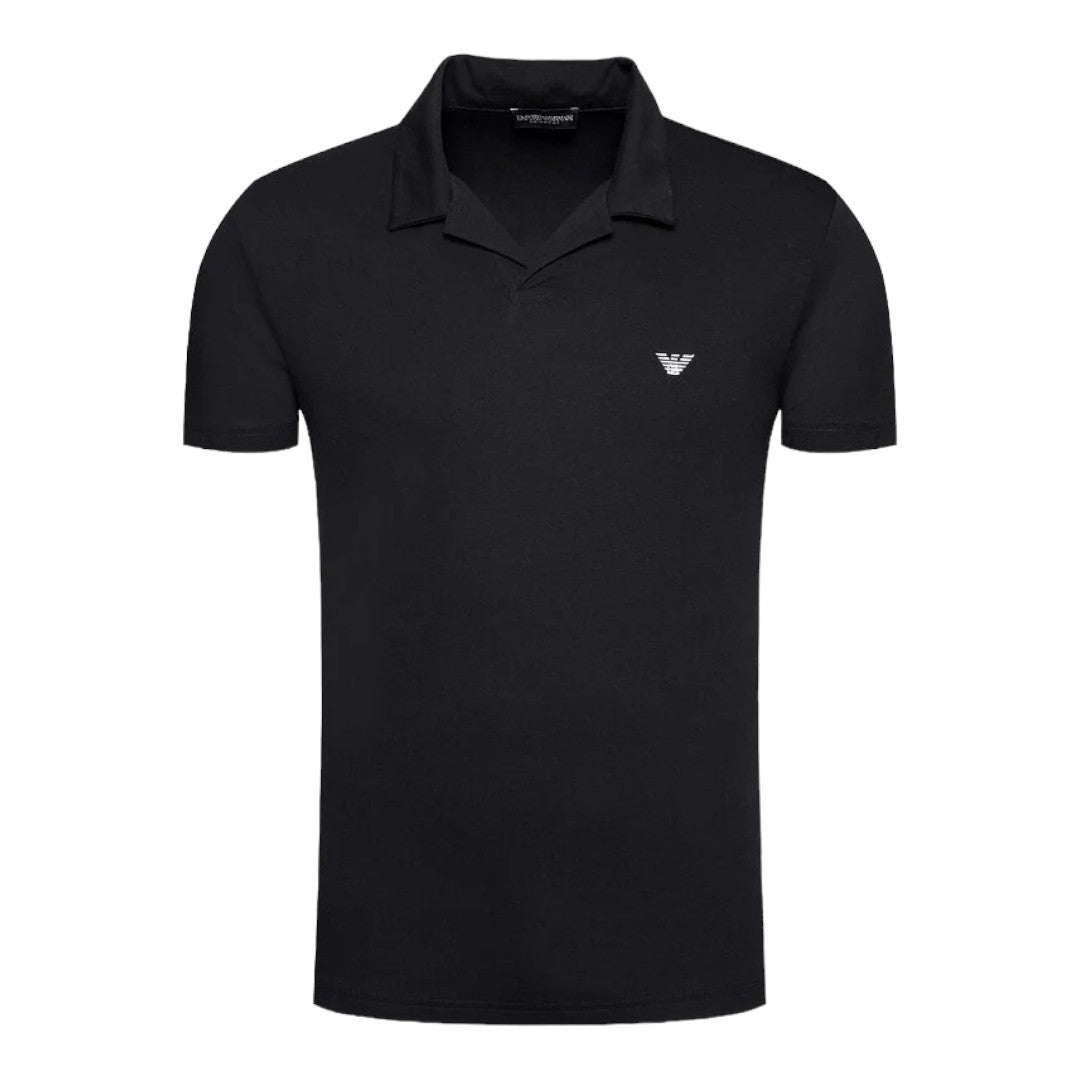 Emporio Armani Polo Uomo Beachwear Jersey Nero- 211837 1P472 00020