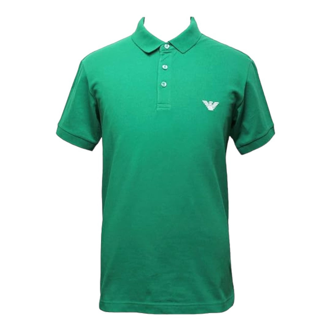 Emporio Armani Polo Uomo Beachwear Piquet Verde - 211854 2R472 01185