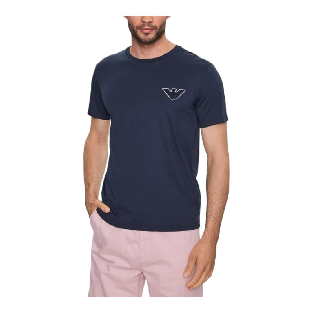 Emporio Armani Loungewear T-Shirt Uomo Blu - 211818 3R483 06935