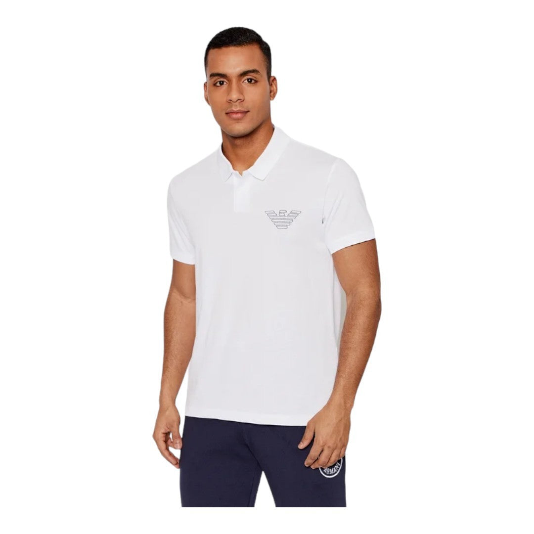 Emporio Armani Polo Jersey Uomo Bianco - 211854 2R472 00010