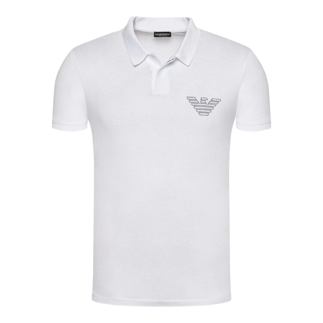 Emporio Armani Polo Jersey Uomo Bianco - 211854 2R472 00010