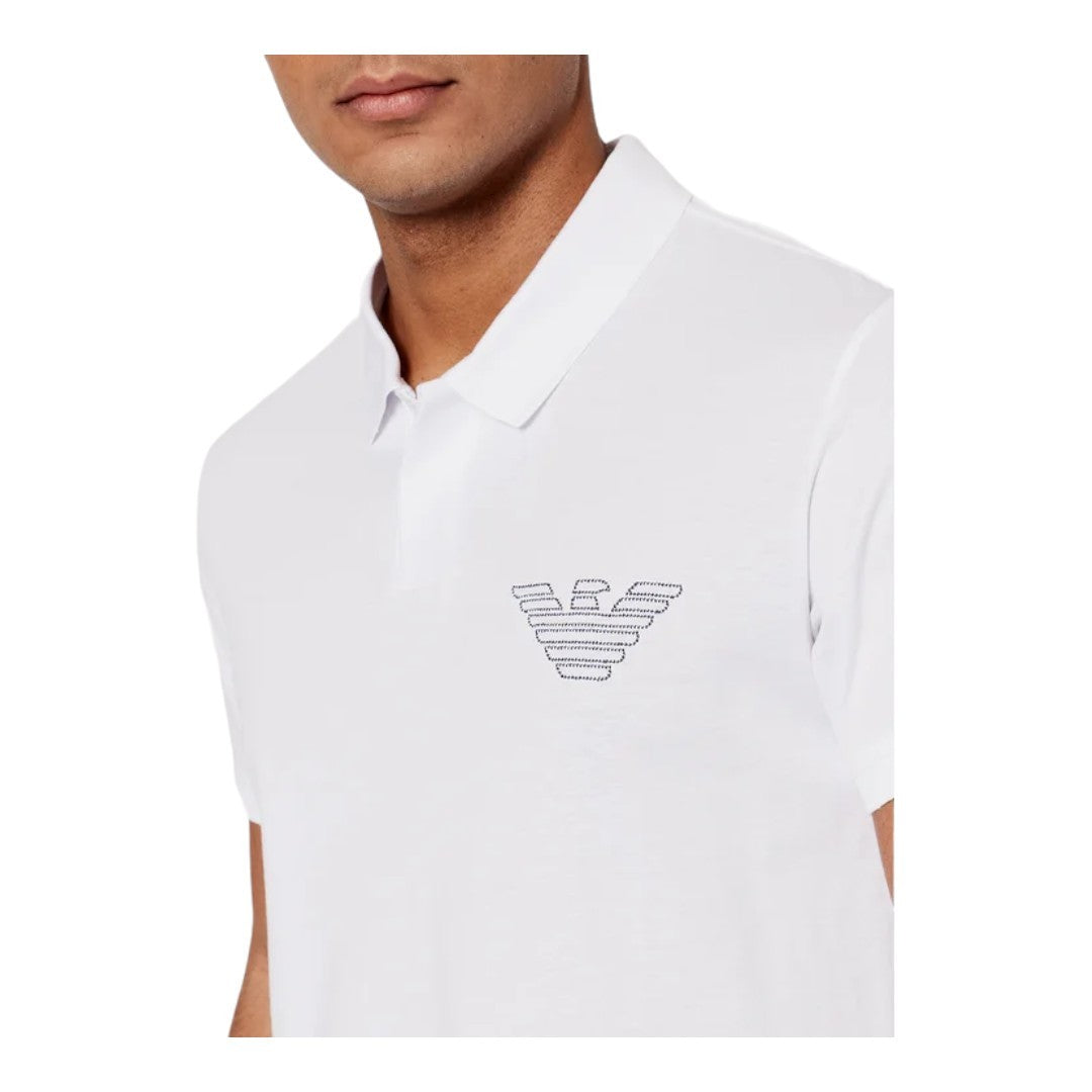 Emporio Armani Polo Jersey Uomo Bianco - 211854 2R472 00010