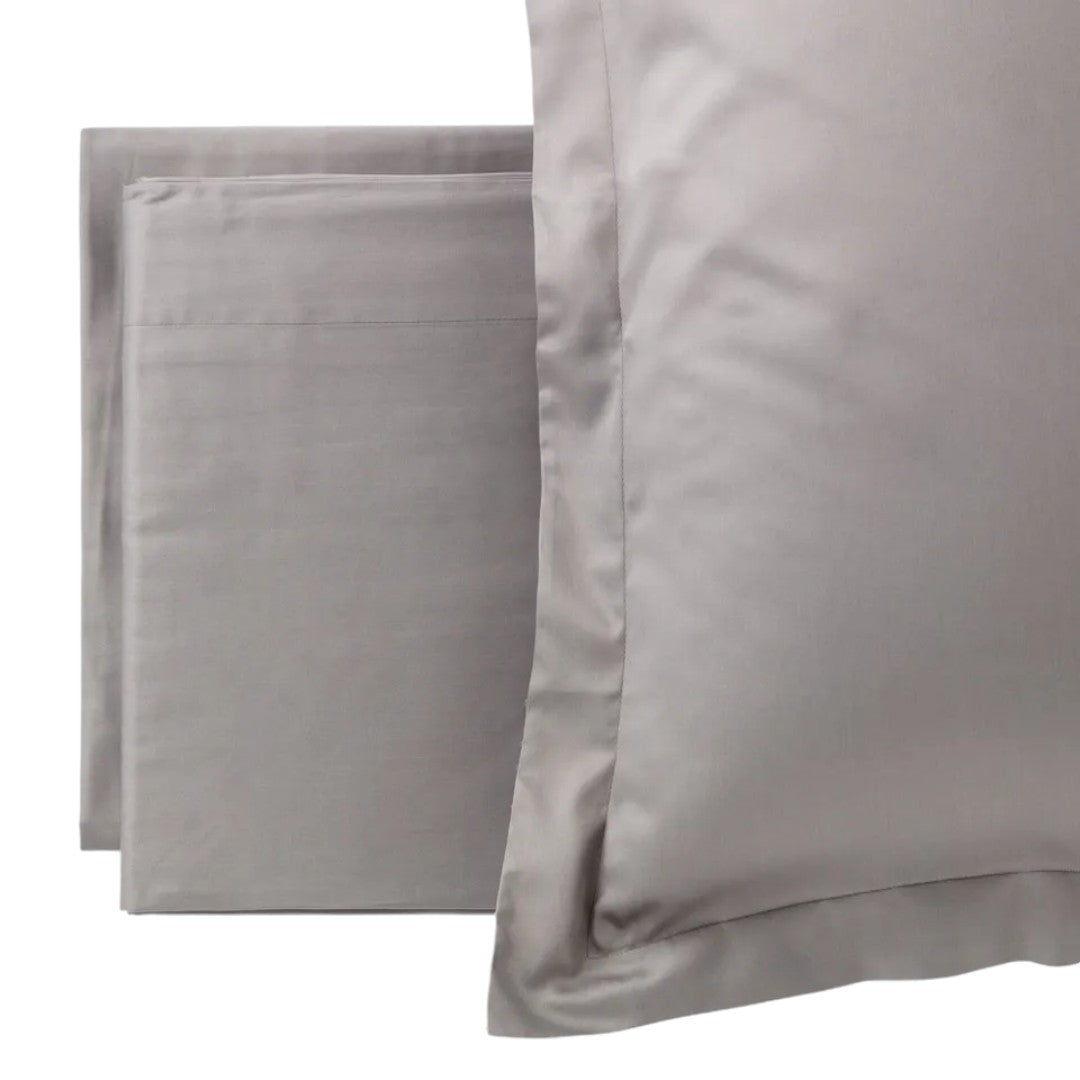 Reevèr Charme Completo Lenzuola Matrim. Raso di cotone Cenere - LN0259 2701